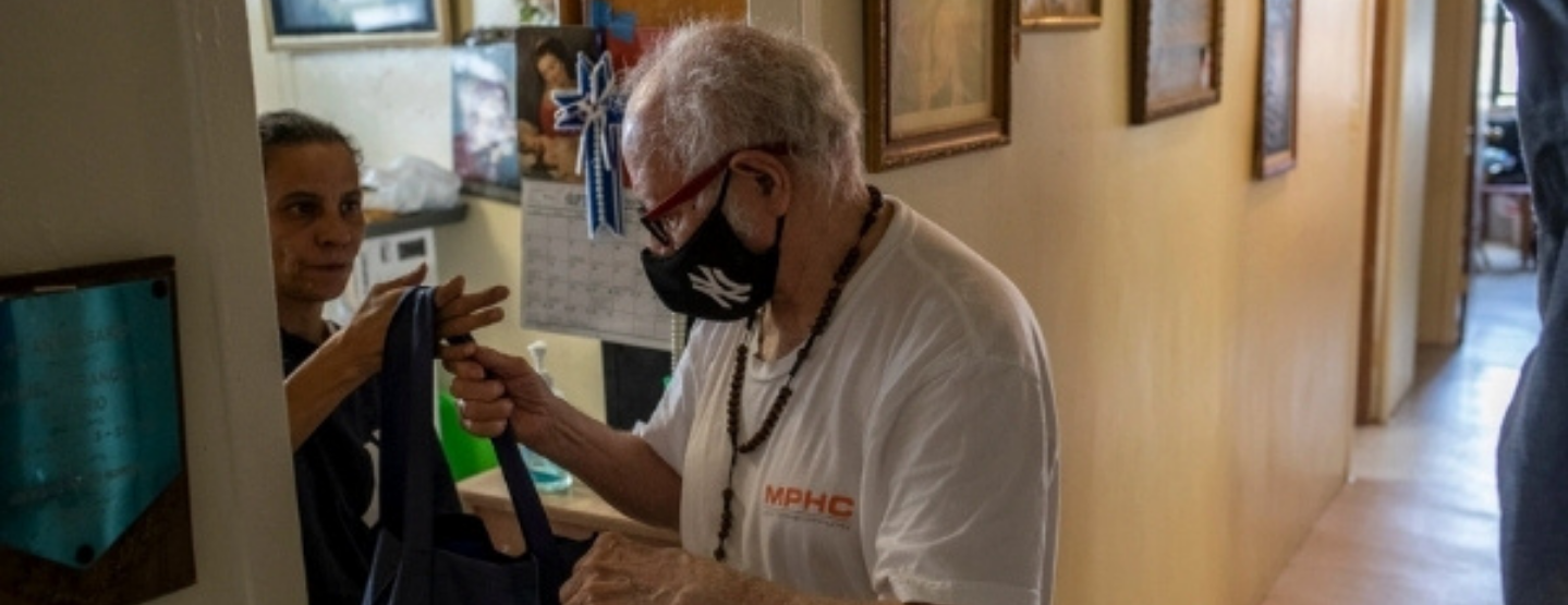 Manuel Rosario, 85, was a volunteer at a New York City food bank for two decades.